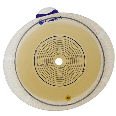 Sensura® Flex Ostomy Barrier Trim to Fit, Standard Wear Double Layer Adhesive 50 mm Flange Red Code System 3/8 to 1-7/8 Inch Opening (680749_BX)