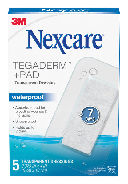 Nexcare™ Tegaderm™+ Pad Transparent Film Dressing with Pad 2-3/8 X 4 Inch 1 Tab Delivery Rectangle Sterile (863879_BX)