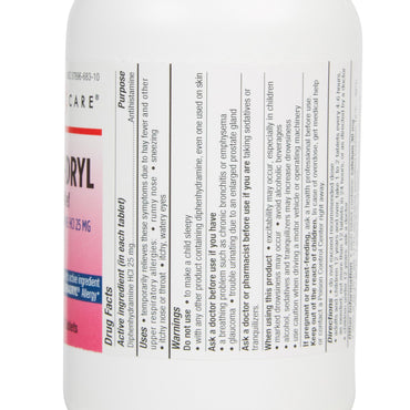 Geri-Care® Allergy Relief 25 mg Strength Tablet 1,000 per Bottle (558679_CS)