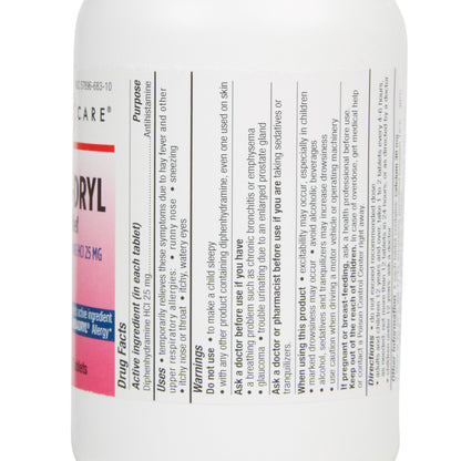 Geri-Care® Allergy Relief 25 mg Strength Tablet 1,000 per Bottle (558679_CS)