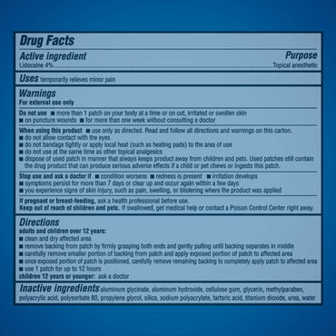 Aspercreme® Topical Pain Relief 4% Strength Lidocaine Patch (1230692_BX)
