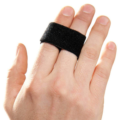 3pp® Buddy Loops® Finger Wrap Splint Adult One Size Fits Most Hook and Loop Strap Closure Finger Black (894822_BX)