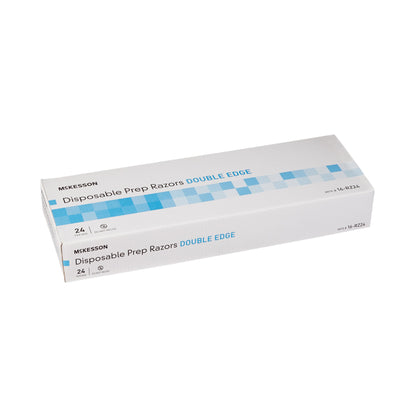 McKesson Surgical Prep Razor Double Edge Single Blade NonSterile Disposable (474851_CS)