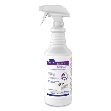 Diversey™ Oxivir® 1 Surface Disinfectant Cleaner Peroxide Based Trigger Spray Liquid 32 oz. Bottle Cherry Almond Scent NonSterile (1159651_CS)
