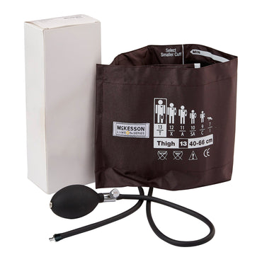 McKesson LUMEON™ Reusable Blood Pressure Cuff and Bulb 40 to 66 cm Leg Nylon Cuff Thigh Cuff (850936_CS)