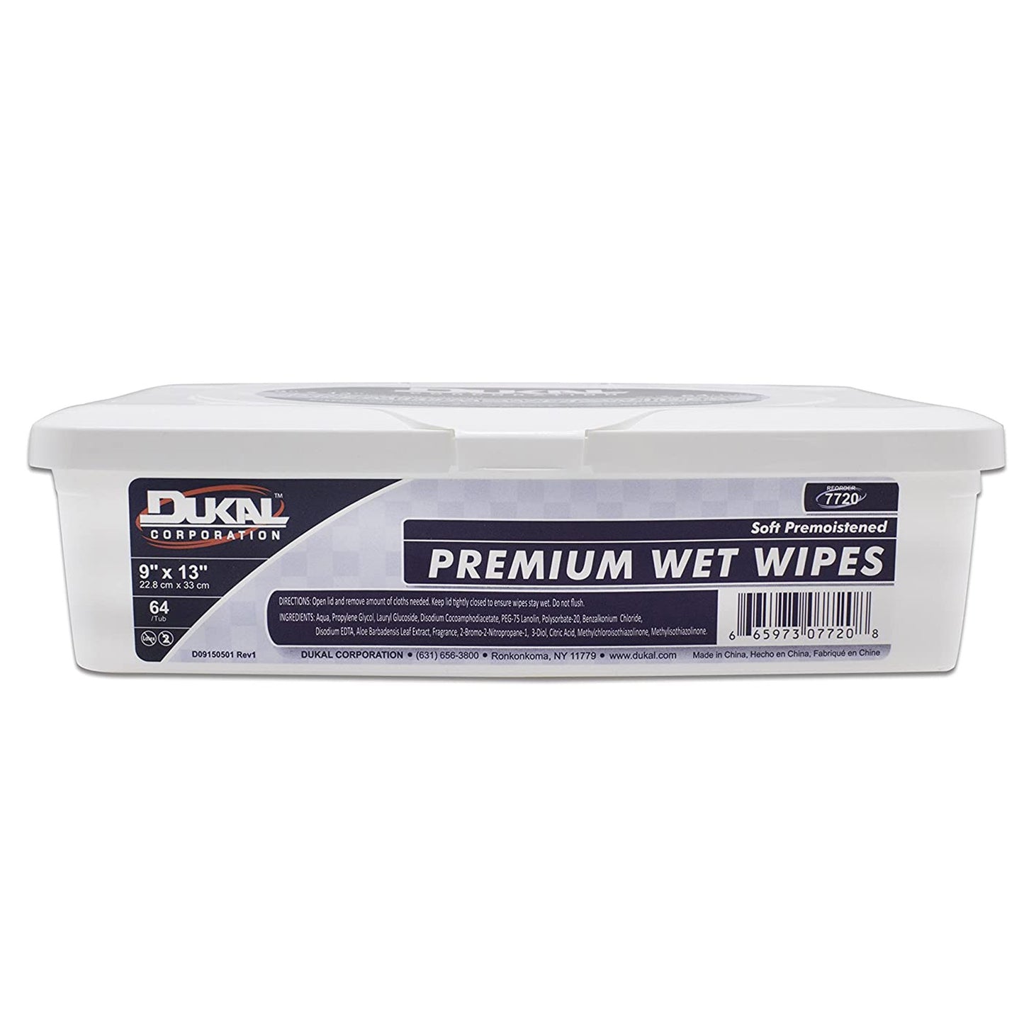 Dukal™ Premium Personal Cleansing Wipe Tub Scented 64 Count (768874_PK)