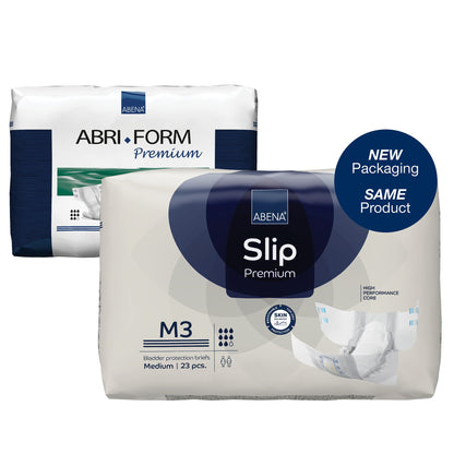 Abena® Slip Premium M3 Unisex Adult Incontinence Brief Medium Disposable Heavy Absorbency (1218202_CS)