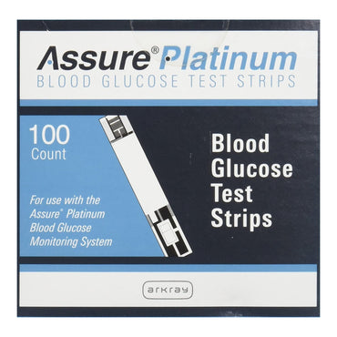 Assure® Platinum Blood Glucose Test Strips 100 Strips per Pack (718283_BX)