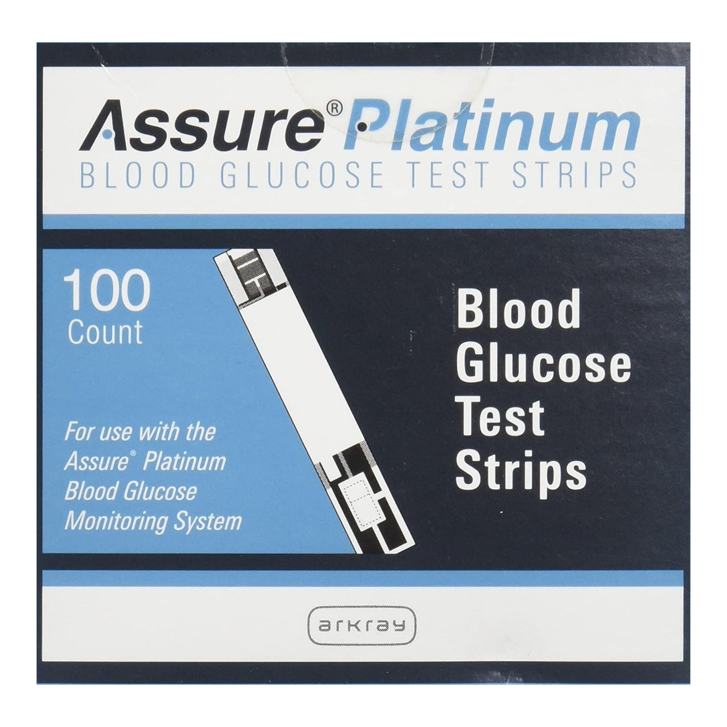 Assure® Platinum Blood Glucose Test Strips 100 Strips per Pack (718283_CS)