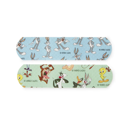 Looney Tunes™ Stat Strip® Adhesive Strip 3/4 X 3 Inch Plastic Rectangle Kid Design (Bugs and Daffy) Sterile (557630_BX)