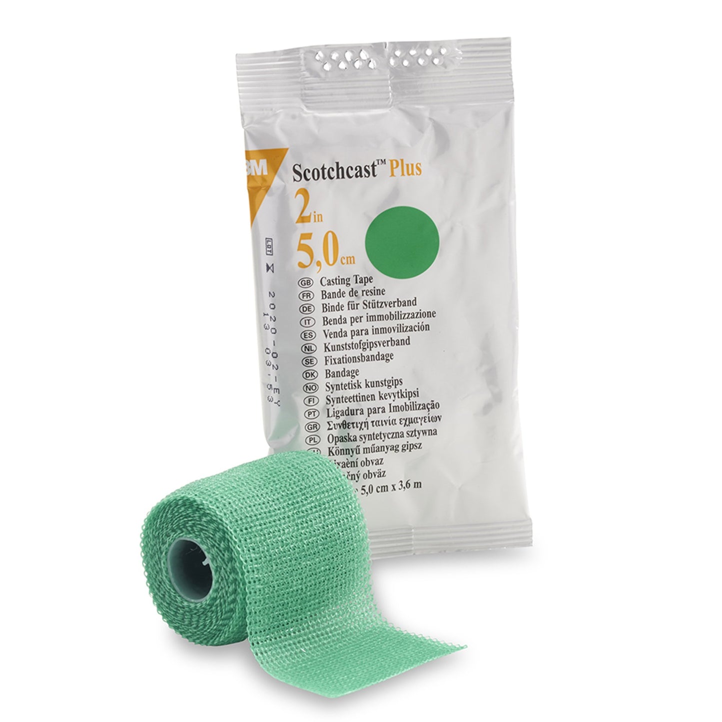 3M™ Scotchcast™ Plus Cast Tape 2 Inch X 12 Foot Fiberglass / Resin Green (201222_BX)