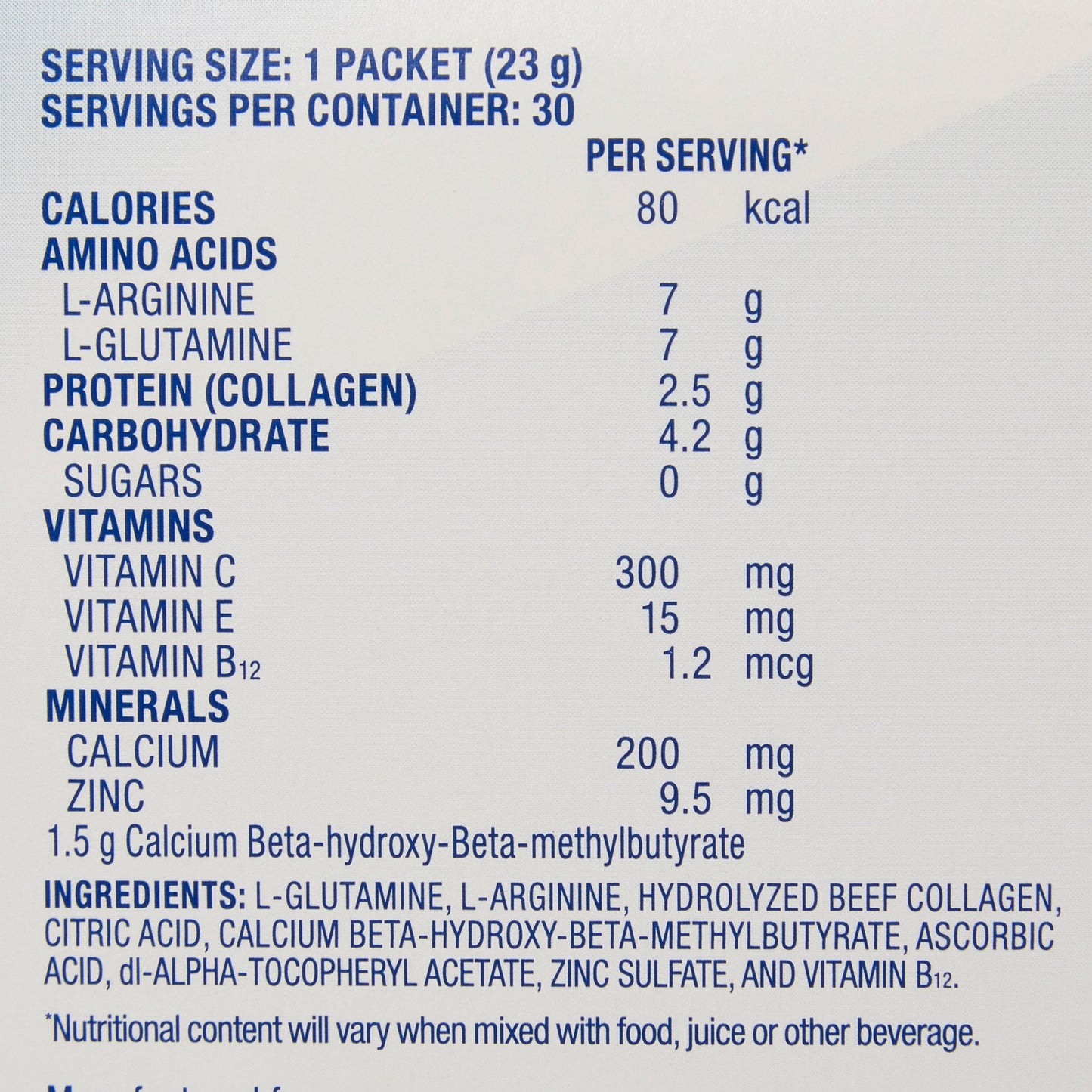 Juven® Oral Supplement Unflavored Powder 0.81 oz. Individual Packet (1067727_PK)