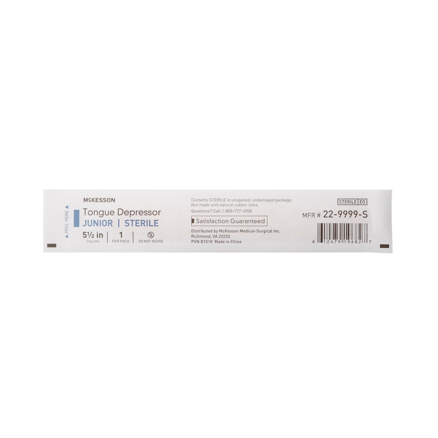 McKesson Tongue Depressor 5-1/2 Inch Length Wood Junior (854424_EA)