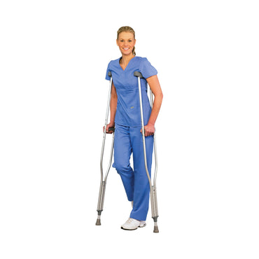 PremierPro™ Underarm Crutches Adult 5 Foot 1 Inch to 5 Foot 8 Inch User Height Aluminum Frame 300 lbs. Weight Capacity (1000431_CS)