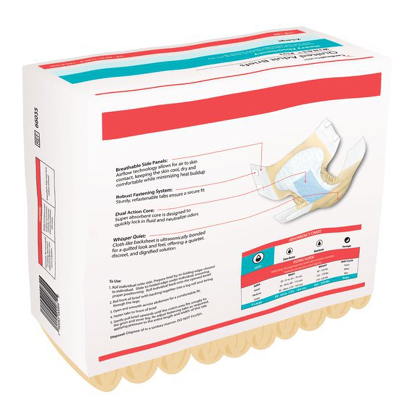 Wings™ Plus Quilted Unisex Adult Incontinence Brief X-Large Disposable Heavy Absorbency (868374_BG)