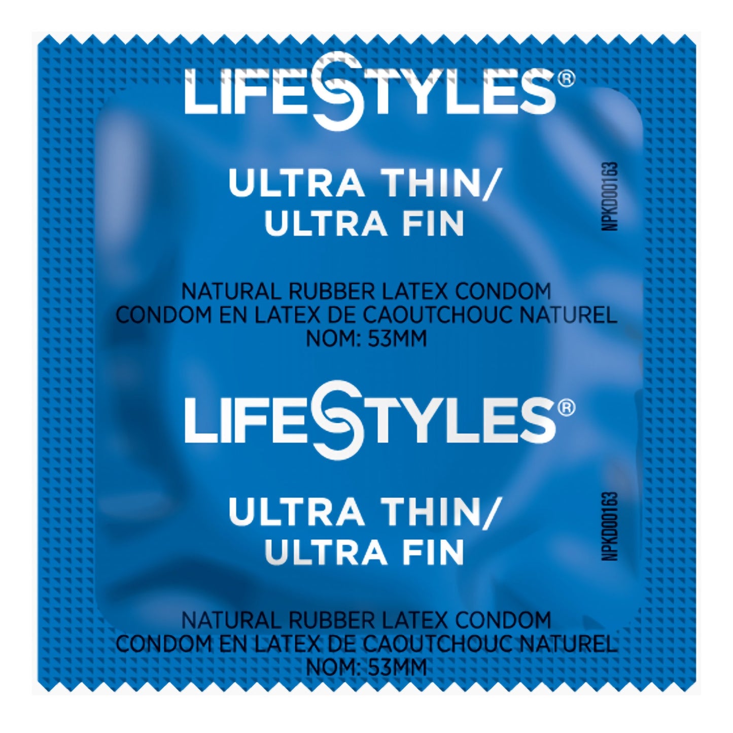Lifestyles® Ultra Thin Condom Lubricated One Size Fits Most 1,008 per Case (1206388_CS)