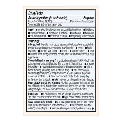 Foster & Thrive™ Pain Relief 200 mg Strength Ibuprofen Caplet 50 per Bottle (1238994_BT)
