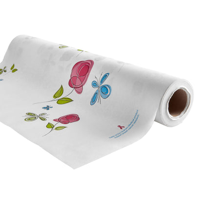 Rose Garden® Table Paper 21 Inch Width 125 Foot Length Print (Roses) Crepe (413341_CS)