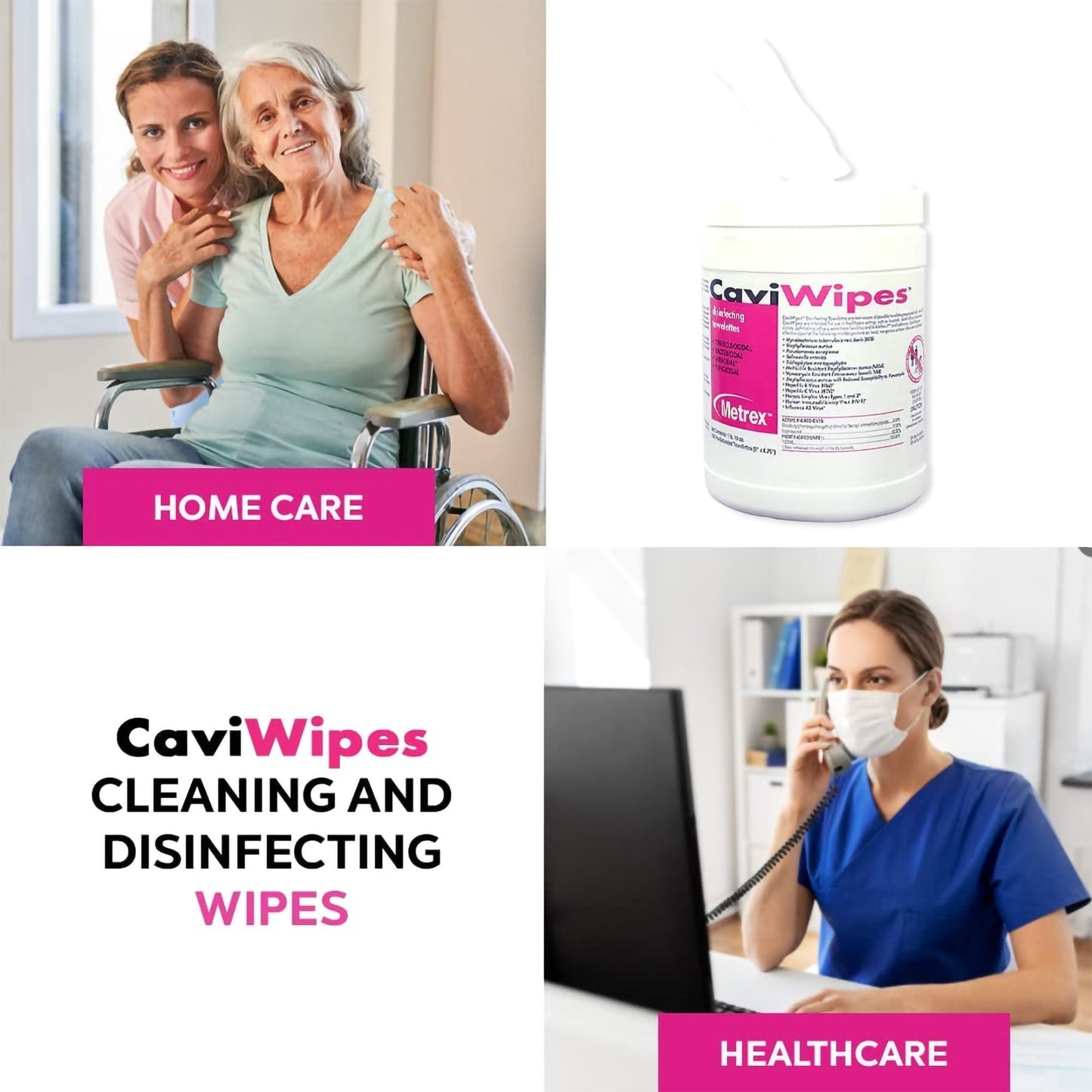 CaviWipes™ Surface Disinfectant Premoistened Alcohol Based Manual Pull Wipe 160 Count Canister Alcohol Scent NonSterile (455706_EA)