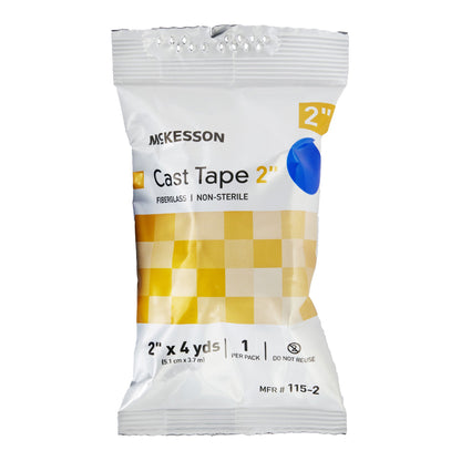 McKesson Cast Tape 2 Inch X 12 Foot Fiberglass Blue (733685_BX)