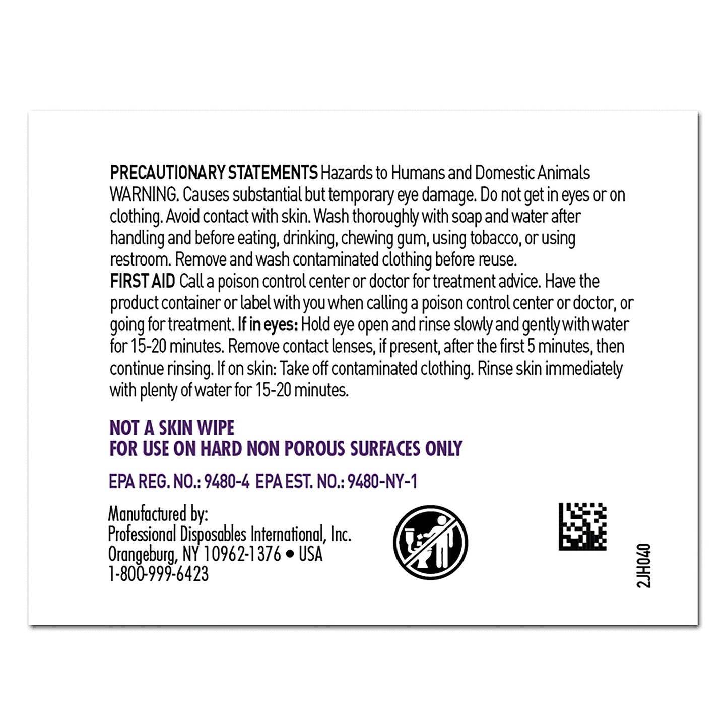 Super Sani-Cloth® Surface Disinfectant Cleaner Premoistened Germicidal Manual Pull Wipe 50 Count Individual Packet Alcohol Scent NonSterile (297456_EA)