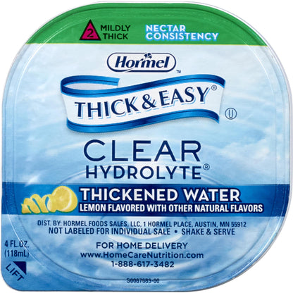Thick & Easy® Hydrolyte® Thickened Water 4 oz. Portion Cup Lemon Flavor Liquid IDDSI Level 2 Mildly Thick (584160_CS)