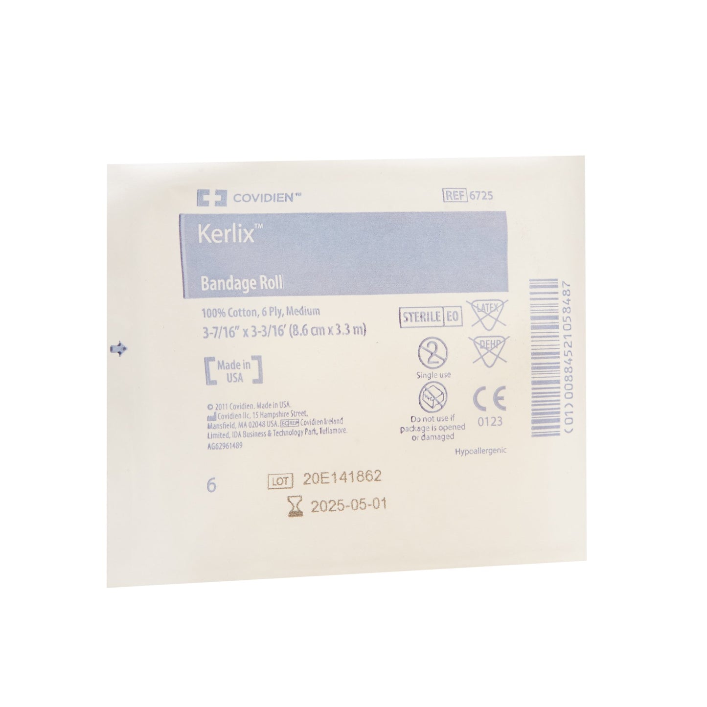 Kerlix™ Fluff Bandage Roll 3-4/10 Inch X 3-6/10 Yard 6-Ply Sterile 1 per Pouch (175414_EA)