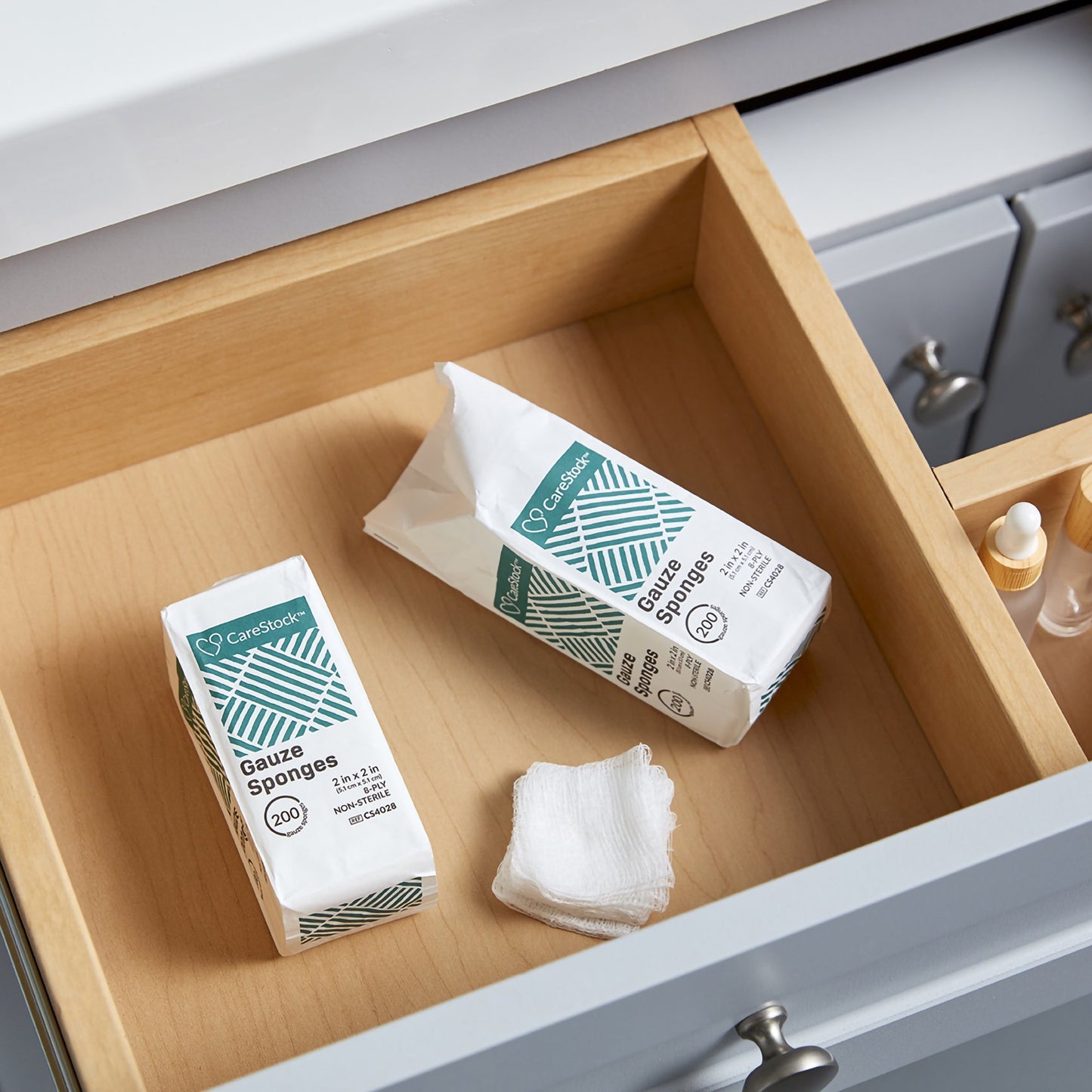 CareStock™ Gauze Sponge 2 X 2 Inch 8-Ply NonSterile 200 per Pack (1242199_PK)