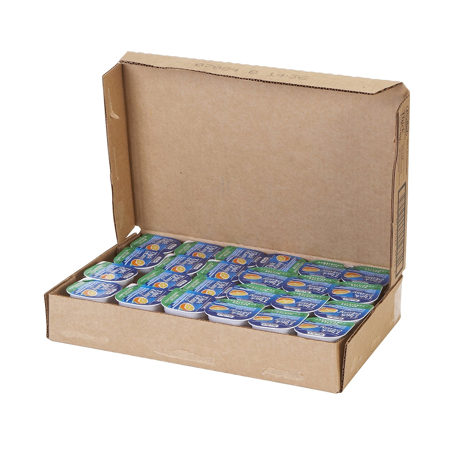 Thick & Easy® Thickened Beverage 4 oz. Portion Cup Orange Flavor Liquid IDDSI Level 2 Mildly Thick (732812_CS)