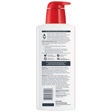 Eucerin® Advanced Repair Hand and Body Moisturizer 16.9 oz. Pump Bottle Unscented Lotion (1231885_EA)
