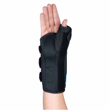 Ossur® Formfit® Thumb Spica Large D-Ring / Hook and Loop Strap Closure Right Hand Black (341422_EA)