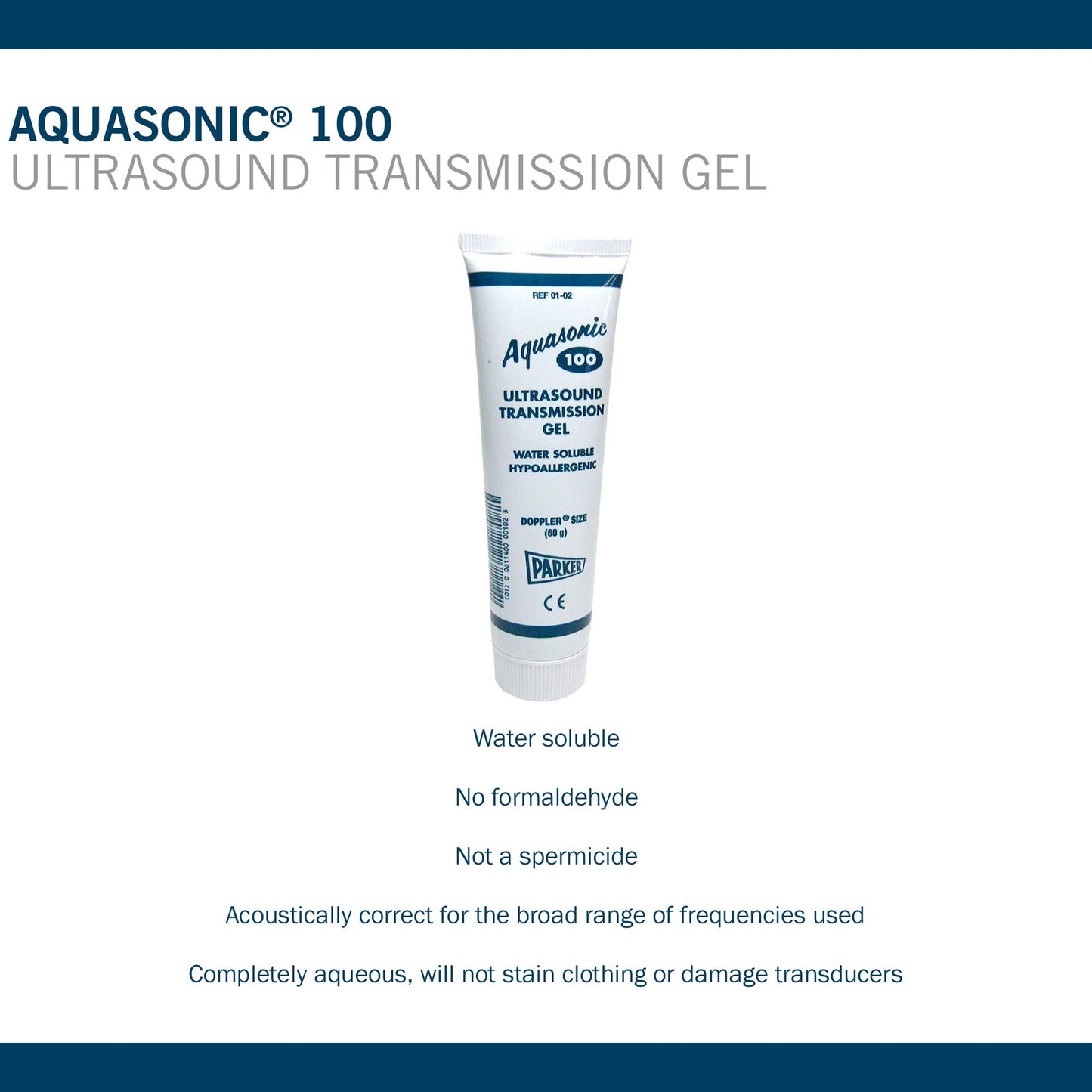 Aquasonic® Ultrasound Gel High Viscosity 2 oz. Tube NonSterile (1220623_BX)