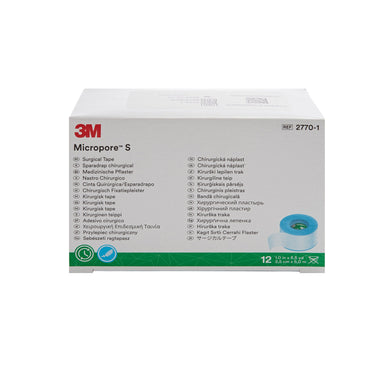3M™ Micropore™ S Medical Tape Blue 1 Inch X 5-1/2 Yard Silicone NonSterile (774188_CS)