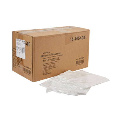 McKesson Pillowcase Standard White Disposable (1081637_CS)