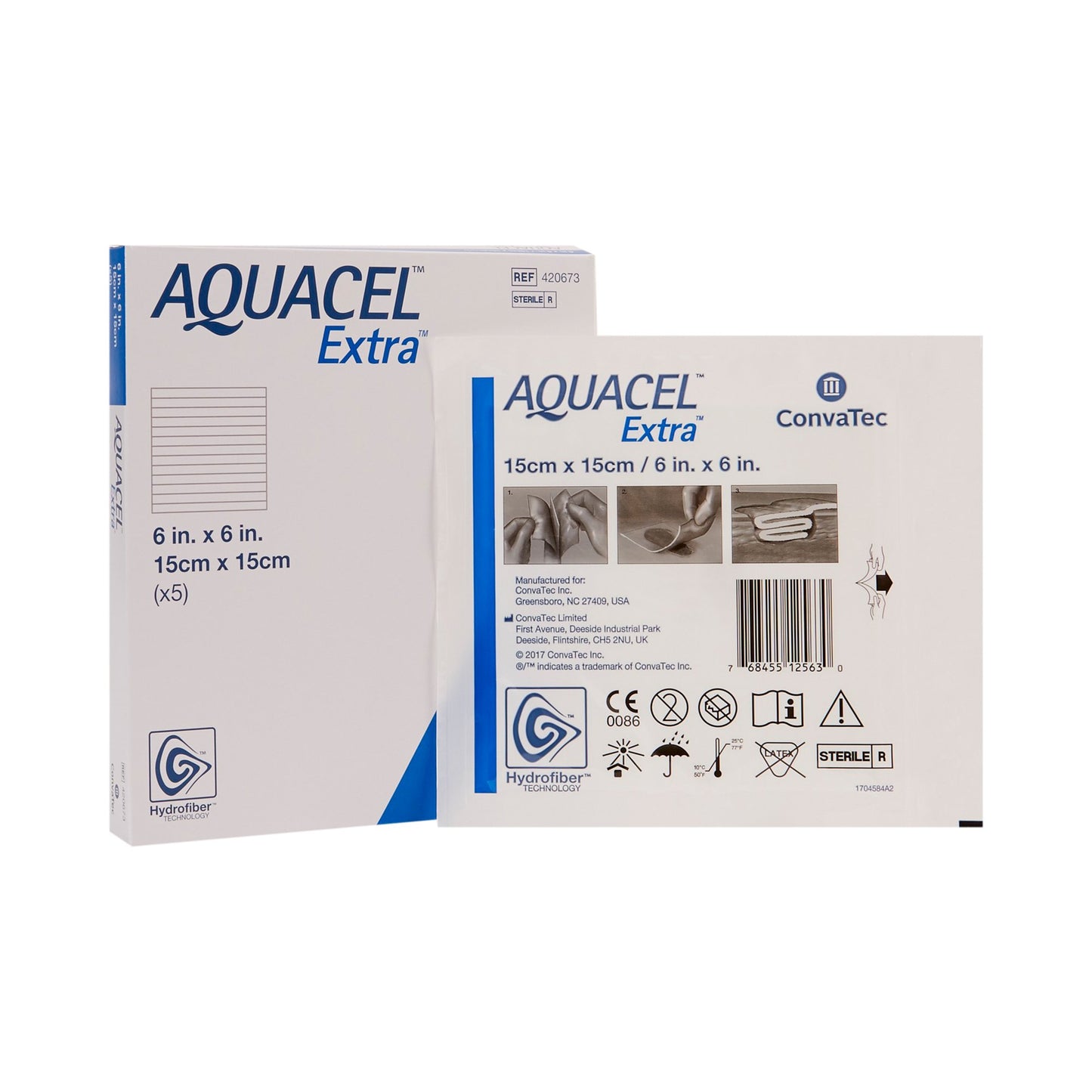Aquacel® Extra™ Gelling Fiber Wound Dressing 6 X 6 Inch Square Sterile (785780_EA)