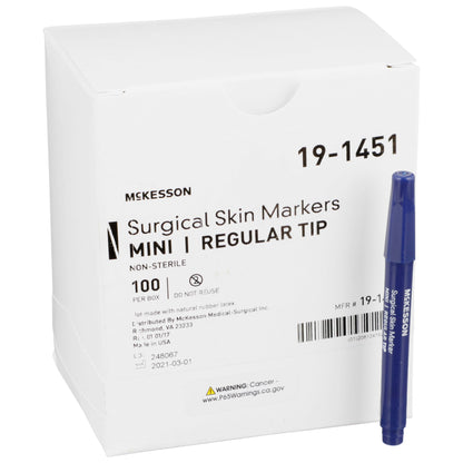 McKesson Skin Marker Prep-Resistant Gentian Violet Ink NonSterile Mini Regular Tip (1042455_BX)
