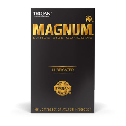 Trojan® Magnum® Condom Lubricated Large 3 per Box (956856_BX)