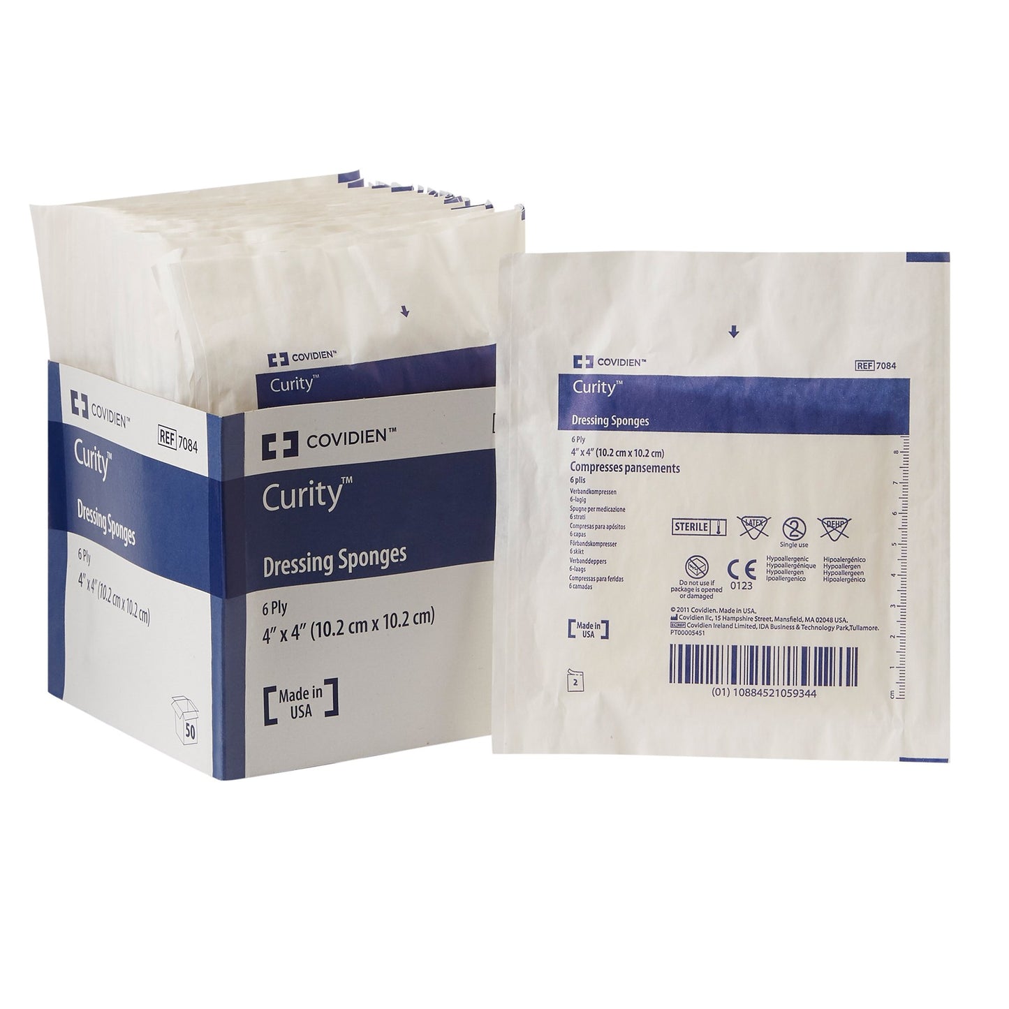 Curity™ Nonwoven Sponge 4 X 4 Inch 6-Ply Sterile 2 per Pack (319263_CT)