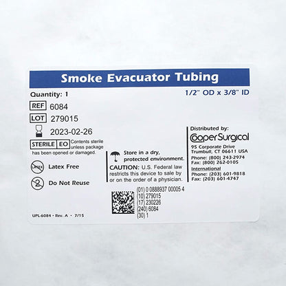 Cooper Surgical Tubing Set 3/8 ID X 1/2 OD Inch, 6 Foot L, with 3/16 ID X 1/4 OD Inch, 9 Foot L DSE Tube (425027_EA)