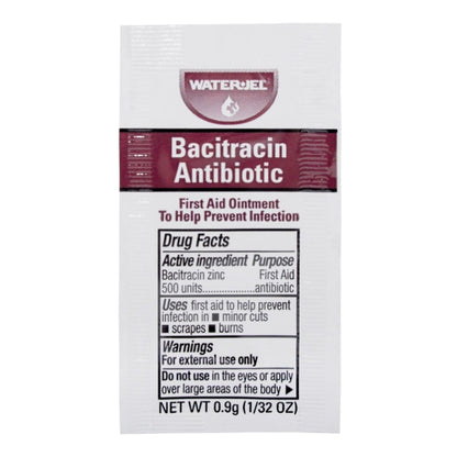 Water Jel® First Aid Antibiotic Bacitracin Zinc Ointment 0.9 Gram Individual Packet (769261_BX)
