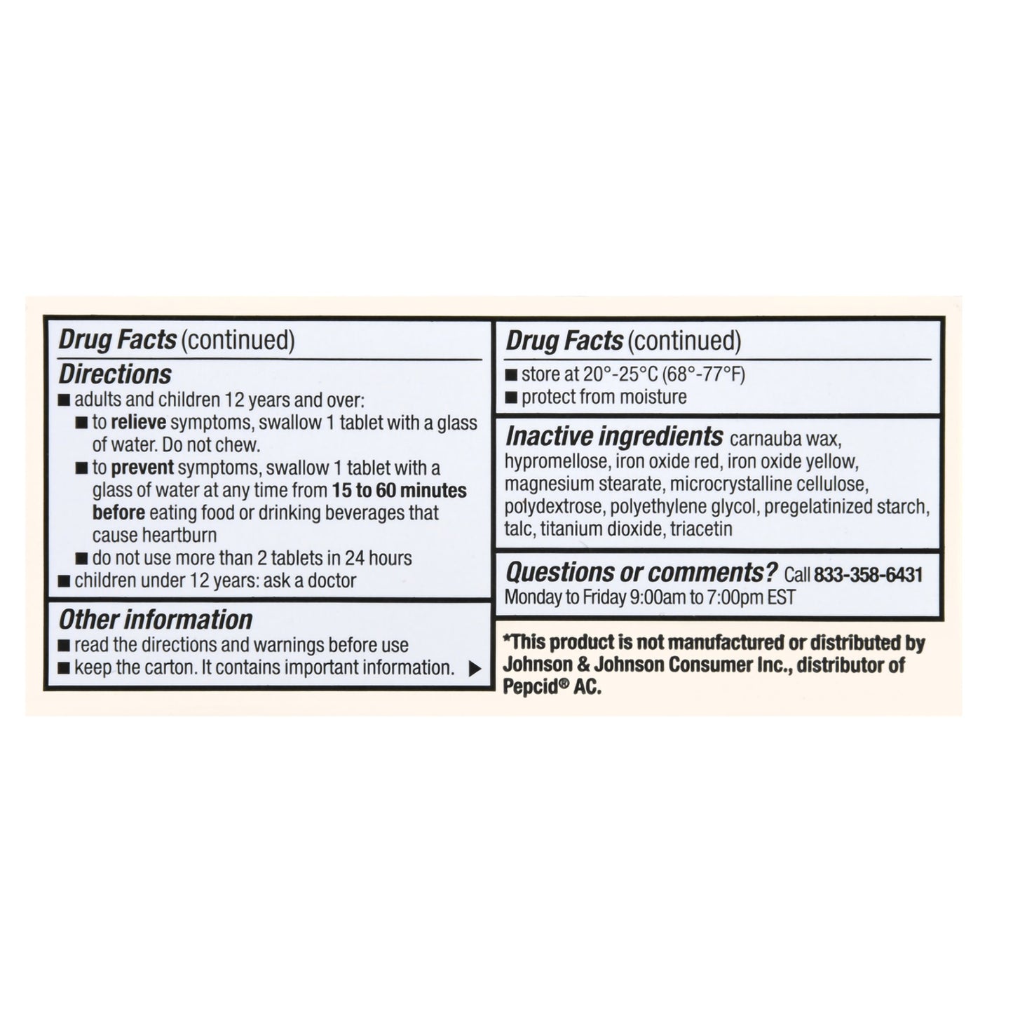 Foster & Thrive™ Antacid 10 mg Strength Tablet 60 per Box (1238919_BT)