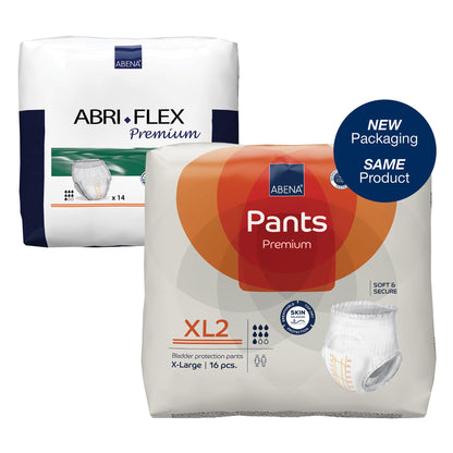 Abena® Premium Pants XL2 Unisex Adult Absorbent Underwear Pull On with Tear Away Seams X-Large Disposable Heavy Absorbency (1218237_CS)