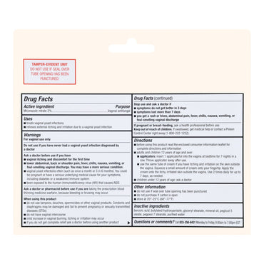 Foster & Thrive™ Vaginal Antifungal 2% Strength / 100 mg Cream 1.59 oz. Tube (1244992_EA)