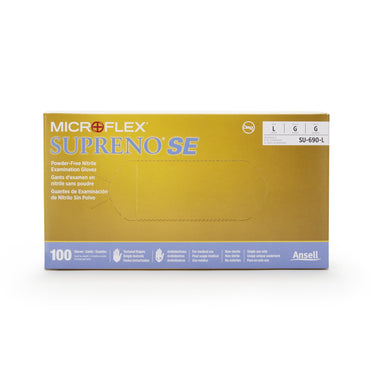 Supreno® SE Exam Glove Large NonSterile Nitrile Standard Cuff Length Textured Fingertips Blue Not Rated (368032_BX)
