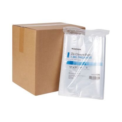 McKesson Reclosable Bag 12 X 15 Inch Polyethylene Clear Zipper Closure (854576_CS)