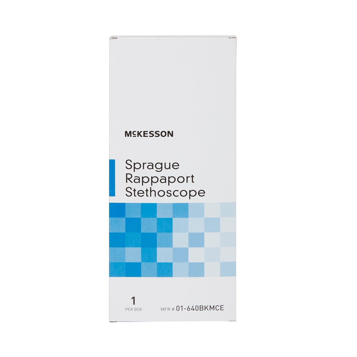 McKesson Sprague Stethoscope Black 2-Tube 16 Inch Tube Double Sided Chestpiece (761428_EA)