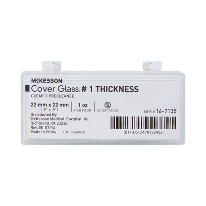 McKesson Cover Glass Square No. 1 Thickness 22 X 22 mm (483349_PK)