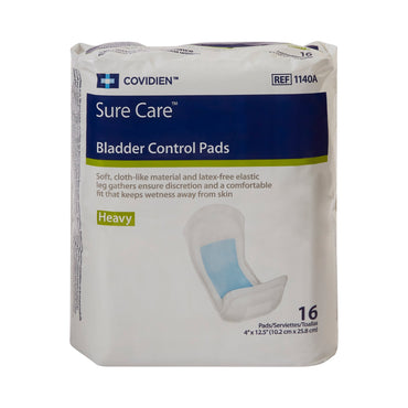 Sure Care™ Bladder Control Pad 4 X 12-1/2 Inch Heavy Absorbency Polymer Core One Size Fits Most (731672_CS)