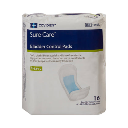 Sure Care™ Bladder Control Pad 4 X 12-1/2 Inch Heavy Absorbency Polymer Core One Size Fits Most (731672_CS)