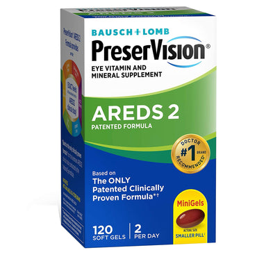 PreserVision® Areds 2 Eye Vitamin Supplement Ascorbic Acid / Vitamin E 2200 IU - 226 mg Strength Capsule 120 per Bottle (854031_BT)